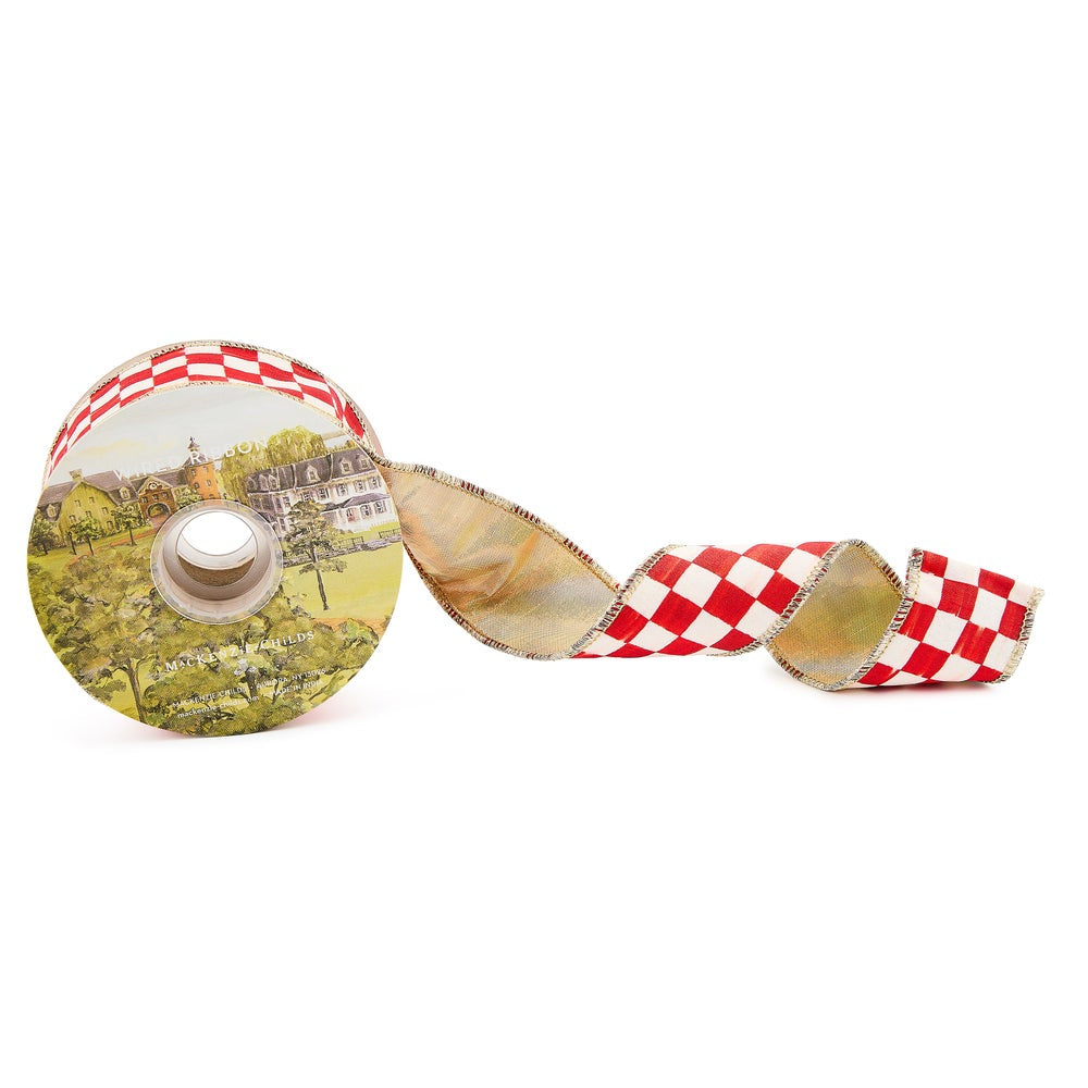 MacKenzie-Childs Red Check Ribbon