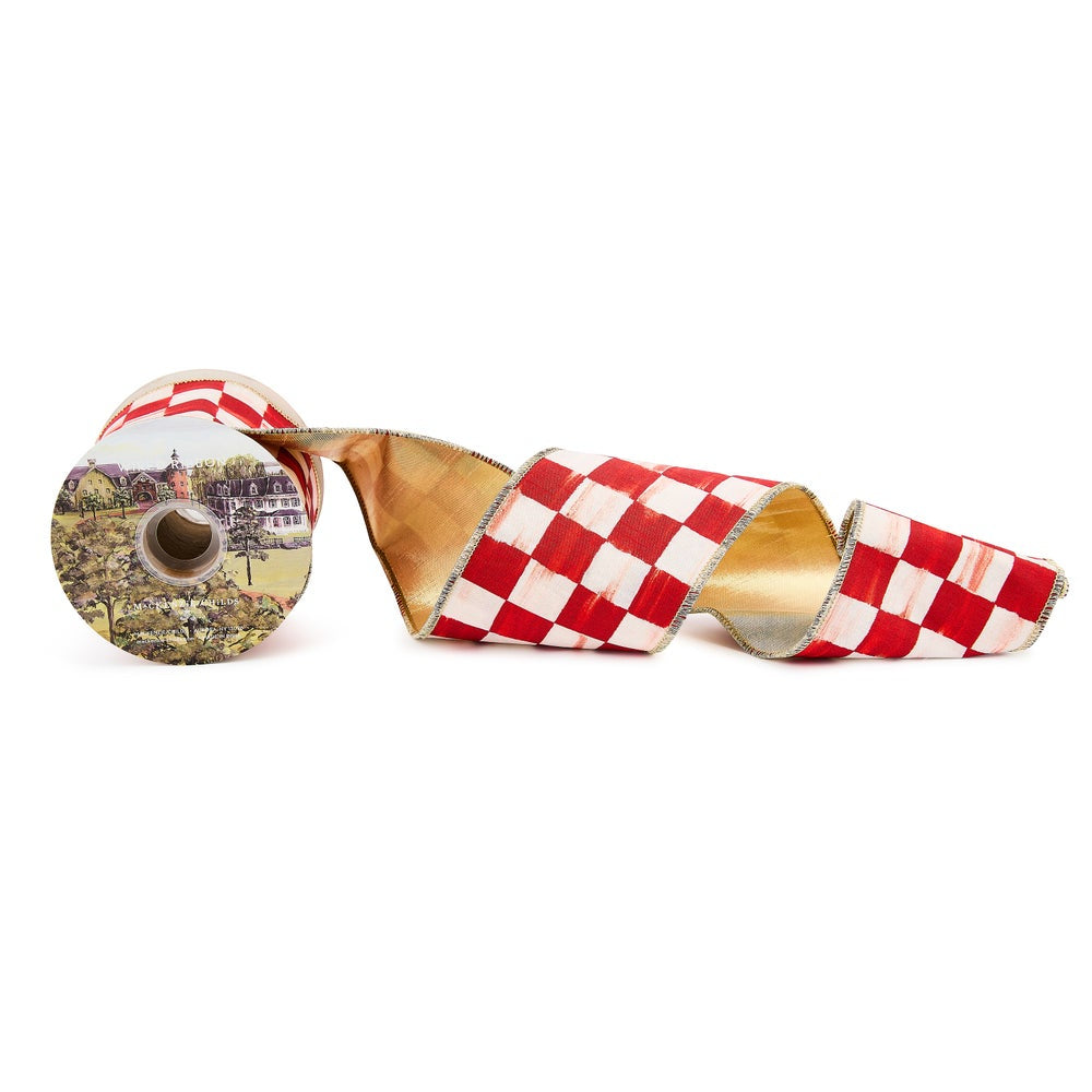 MacKenzie-Childs Red Check Ribbon