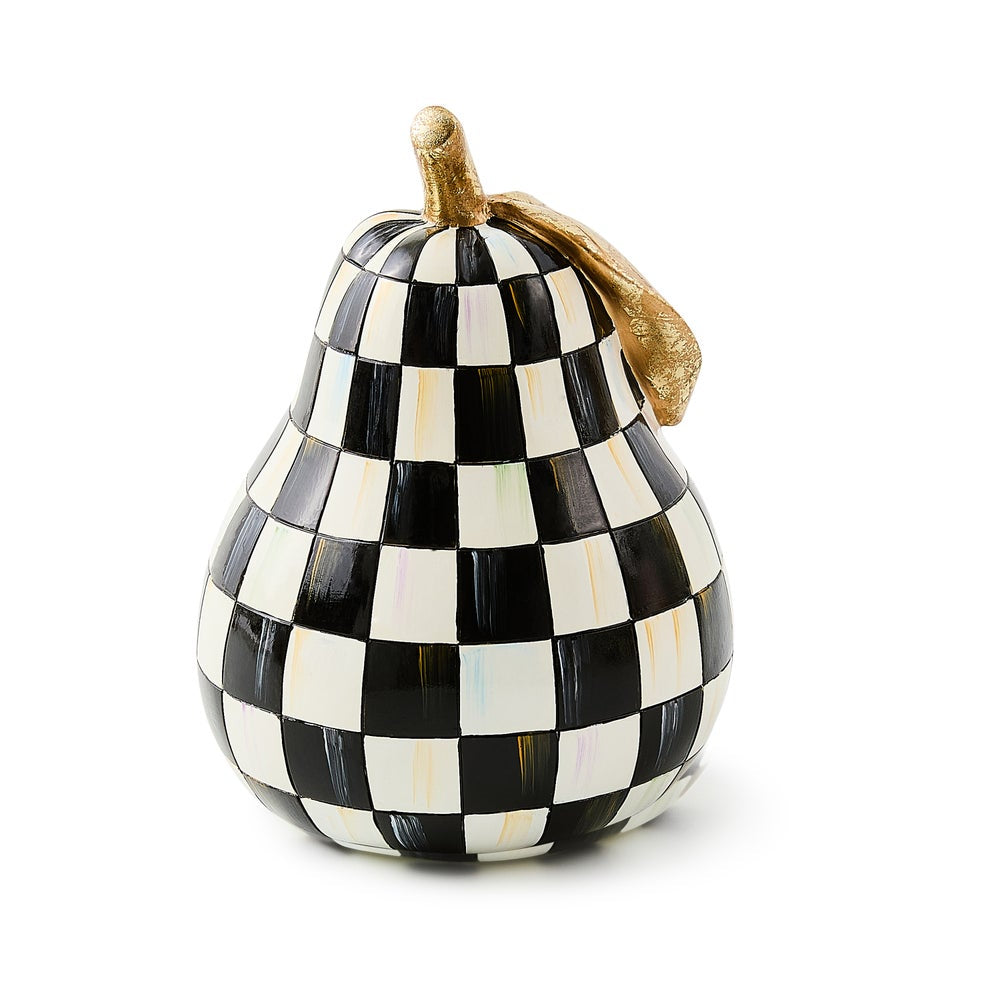 MacKenzie-Childs Courtly Check Pear Decor