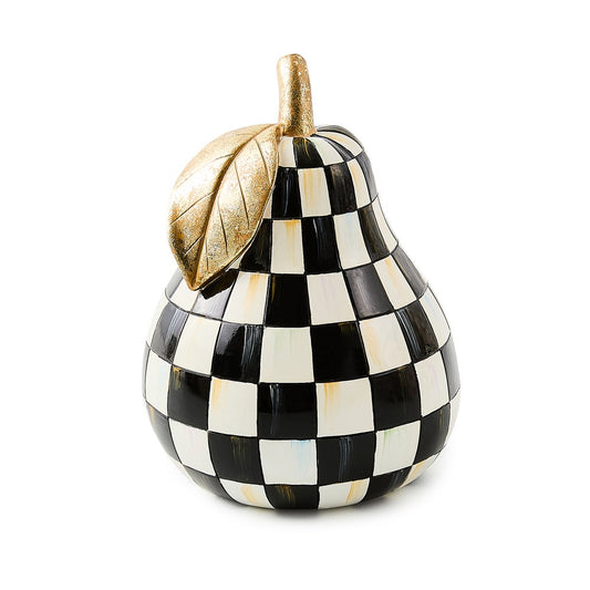 MacKenzie-Childs Courtly Check Pear Decor