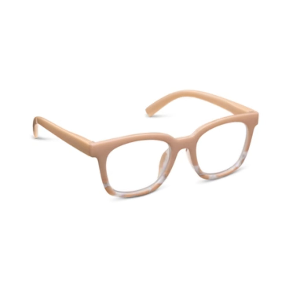 Peepers by PeeperSpecs To the Max Reading Glasses - Tan/Tan Marble
