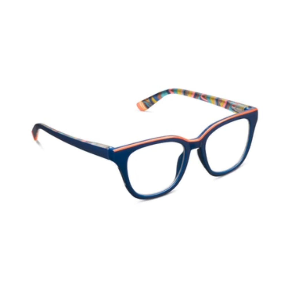 Peepers by PeeperSpecs Trapeze Navy Reading Glasses