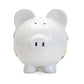 Child to Cherish White Construction Pig Piggy Bank