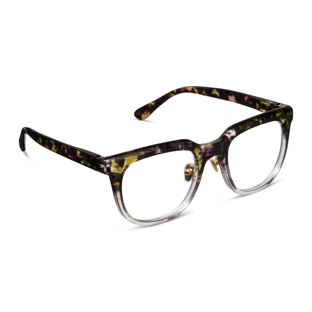 Peepers by PeeperSpecs Crawford Blue Light Reading Glasses - Olive Botanico/Gray