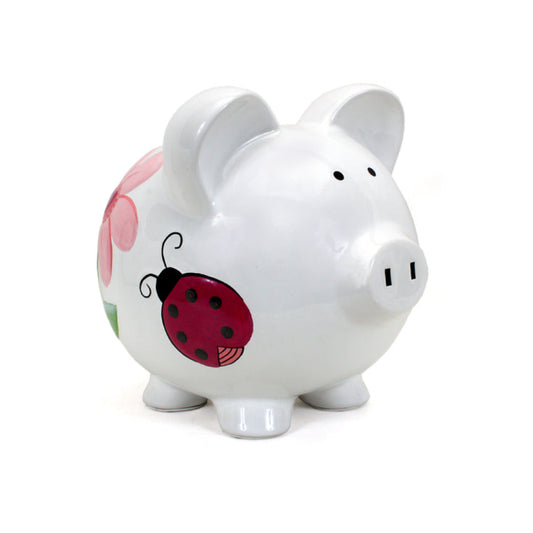 Child to Cherish Ceramic Ladybug Piggy Bank