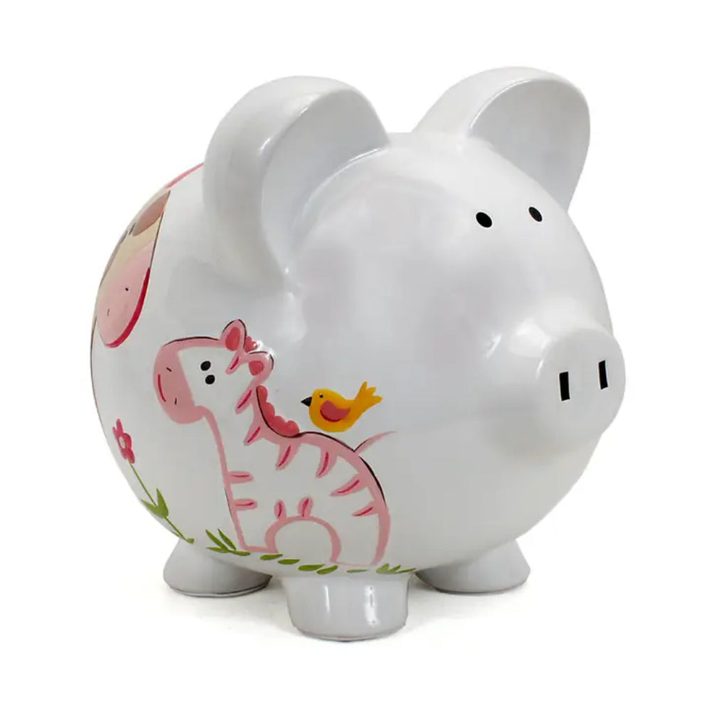 Child to Cherish Jungle Jill Ceramic Piggy Bank