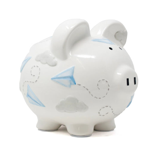 Child To Cherish Paper Airplane Piggy Bank
