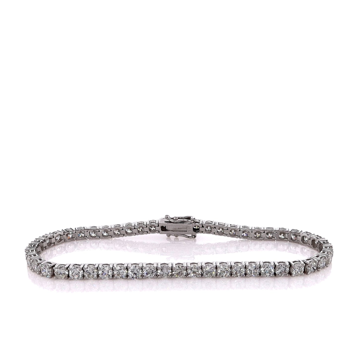 14k White Gold 7.03ct Diamond Tennis Bracelet