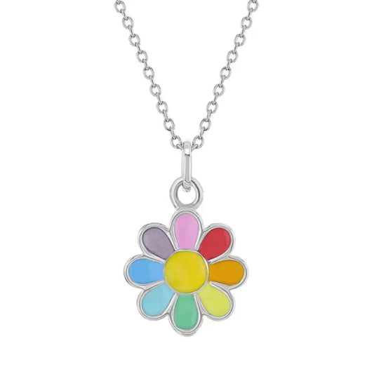 Children's Sterling Silver Flower Power Necklace
