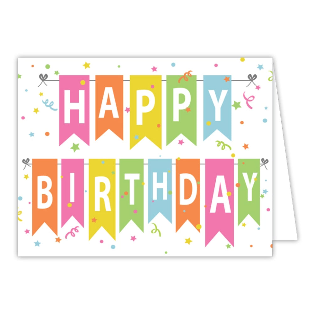 RosanneBeck Collection Happy Birthday Banner Greeting Card
