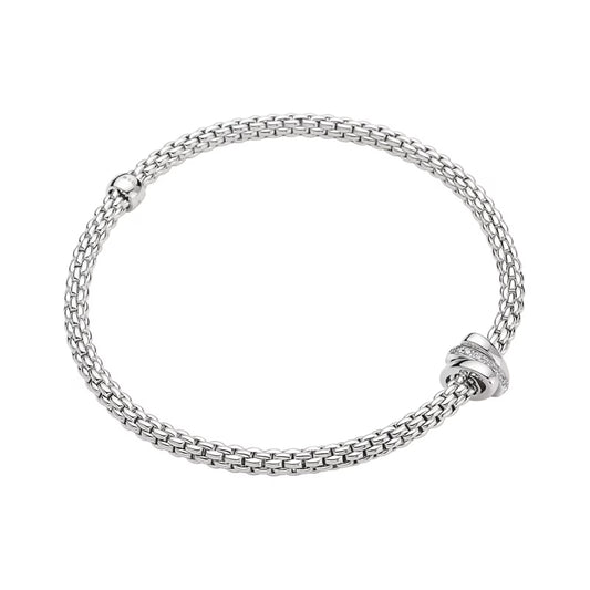 Fope Prima Collection 18k Flex'it Diamond Bracelet
