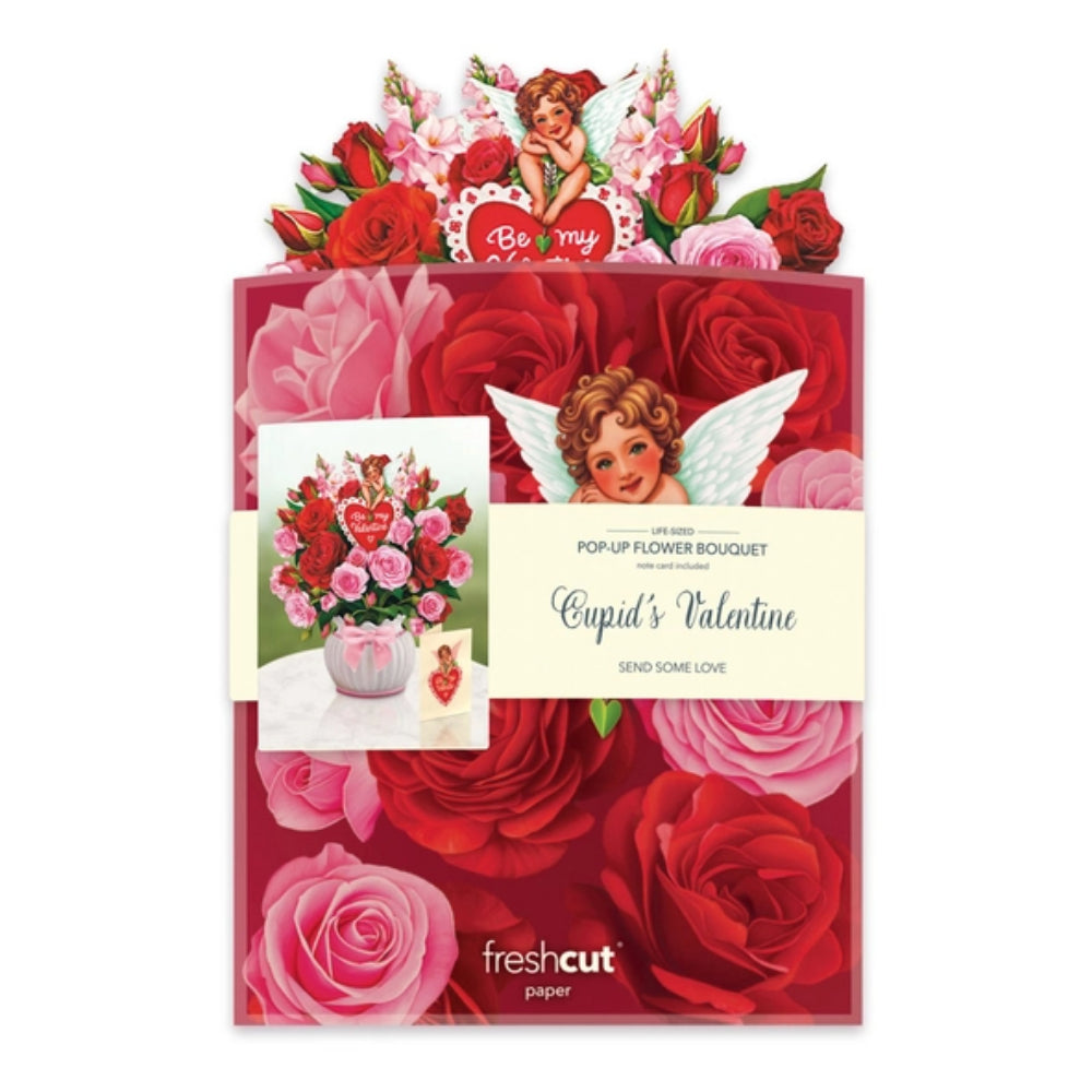 FreshCut Paper Cupid's Valentine Pop-Up Greeting Card