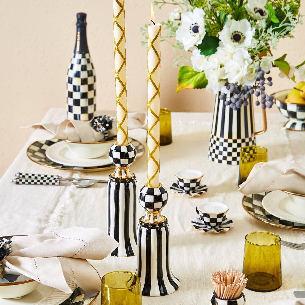 MacKenzie-Childs Courtly Teacup Salt & Pepper Set