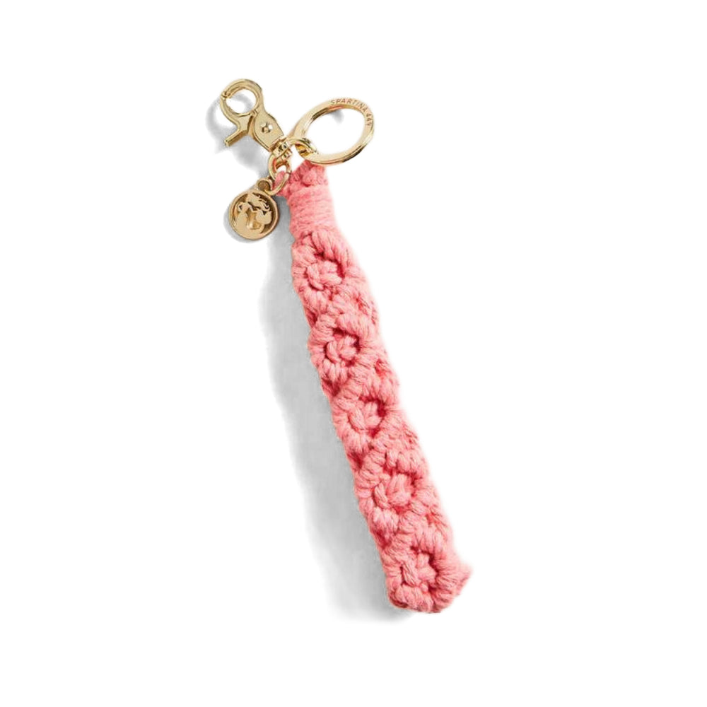 Spartina Macrame Wristlet Keychain - Pink