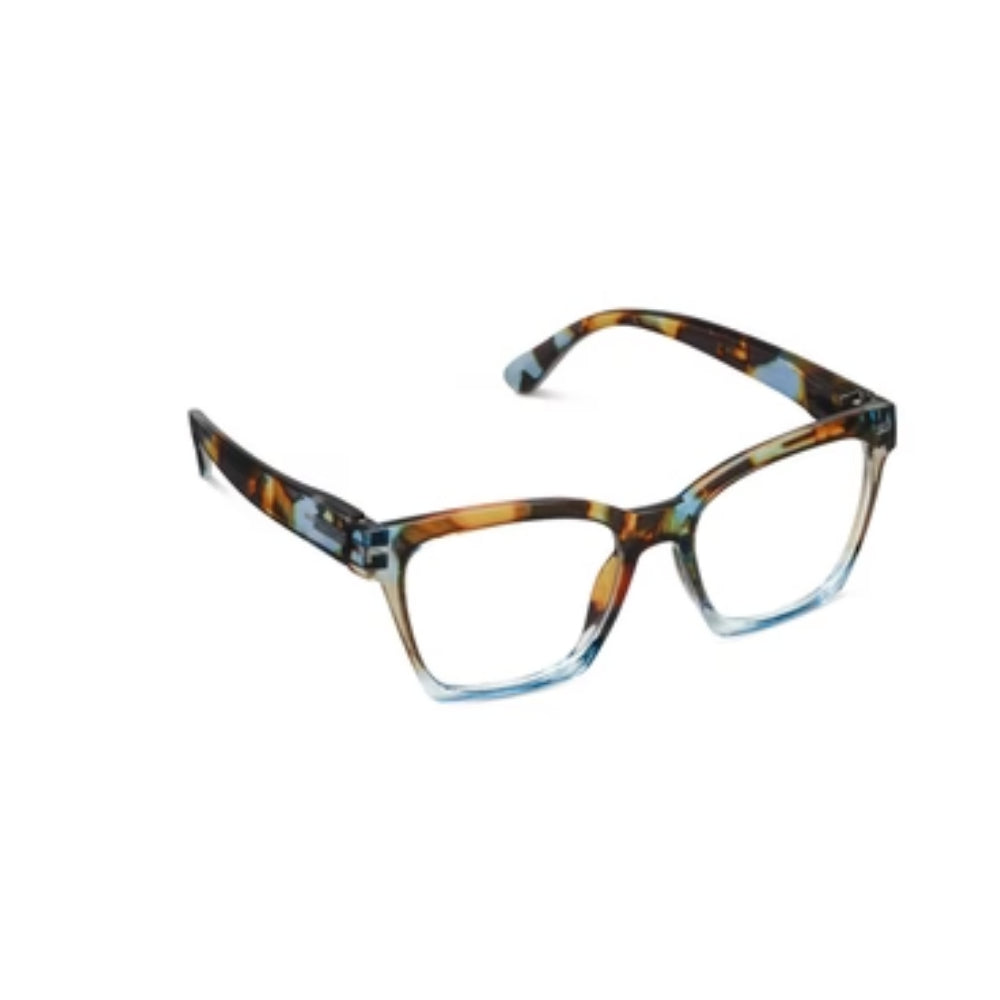 Peepers by PeeperSpecs Birdie Blue Quartz Colorblock Reading Glasses