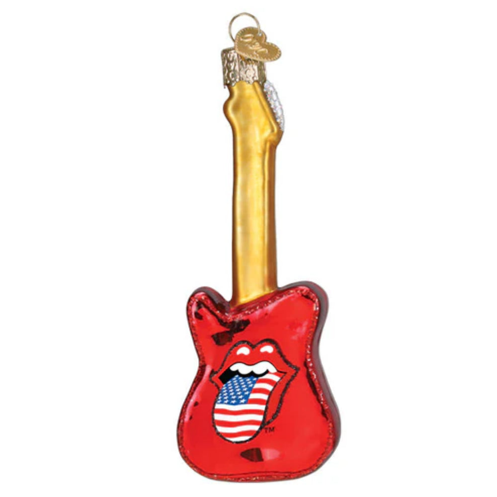 Old World Christmas The Rolling Stones Guitar Ornament