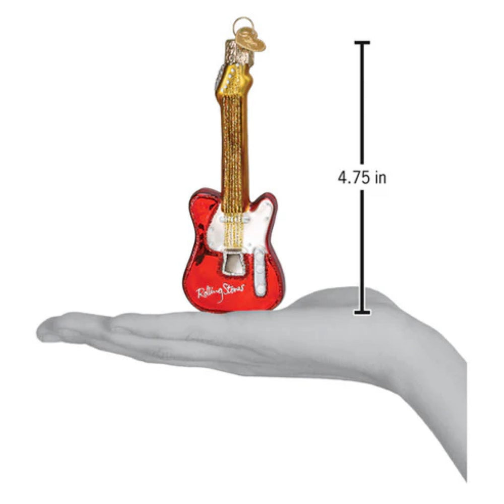 Old World Christmas The Rolling Stones Guitar Ornament