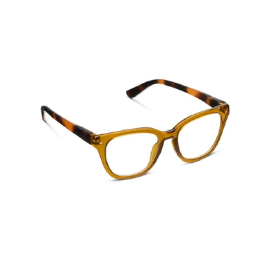 Peepers Lenora - Butterscotch/Mocha Tortoise Reading Glasses on white background