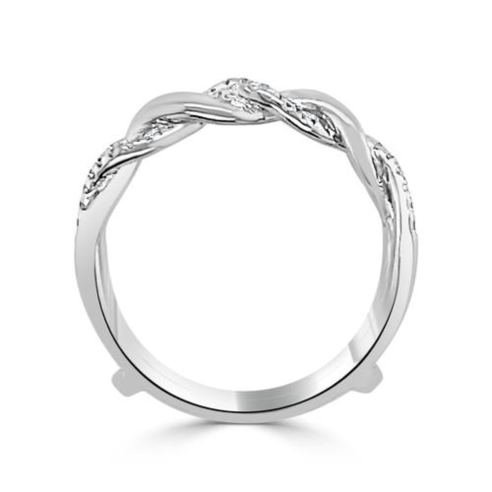 14k Diamond Infinity Jacket Band