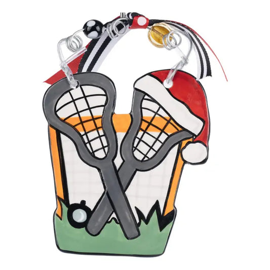 Glory Haus Lacrosse Flat Ornament