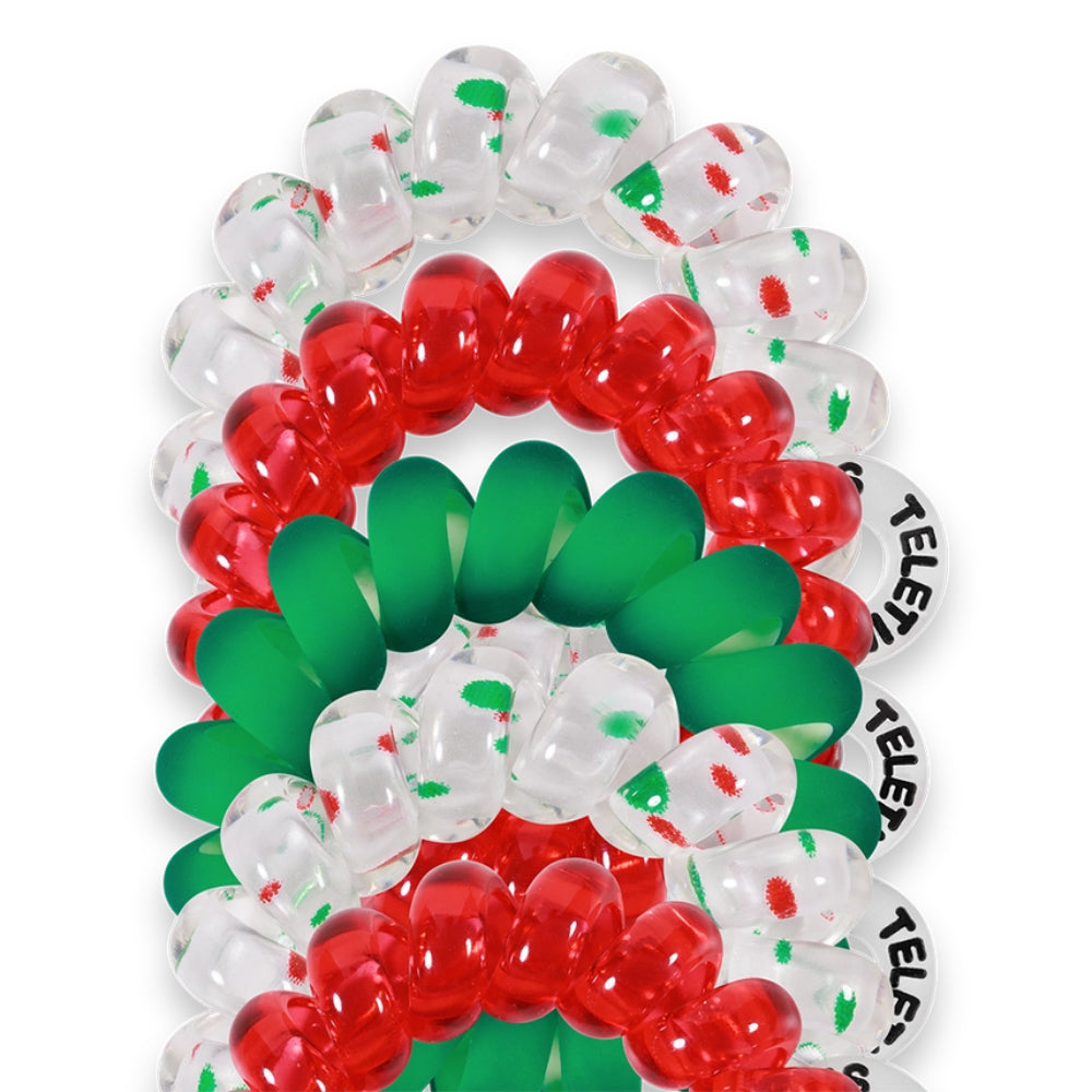 TELETIES Tiny Spiral Hair Coils - Holiday 2025