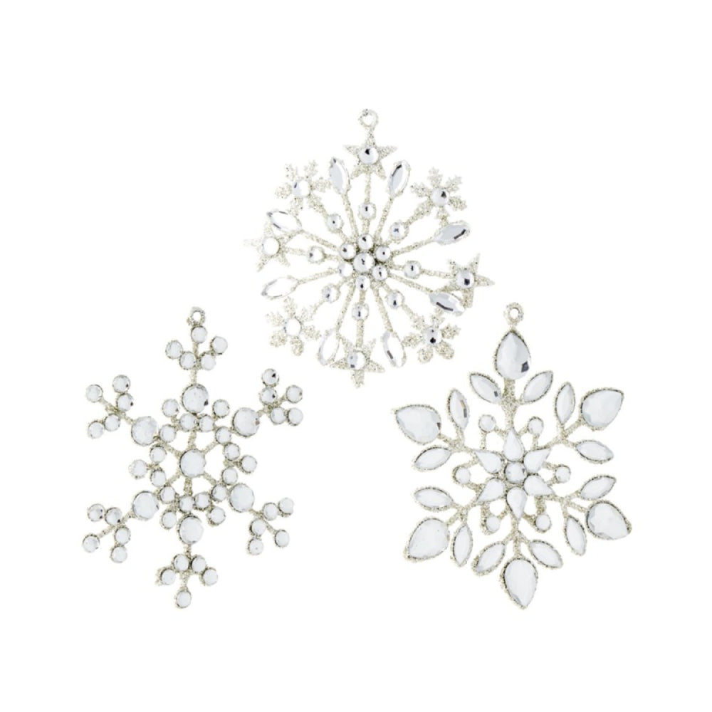 Raz Imports 4" Crystal Jeweled Snowflake Ornament