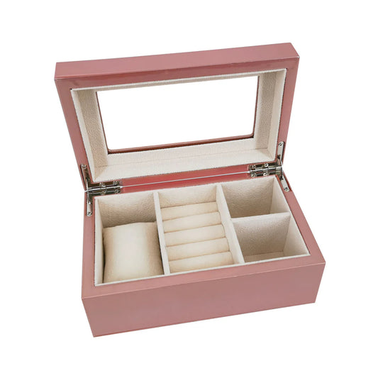 Brouk & Co Kylie Mini Glass Top Jewelry Box