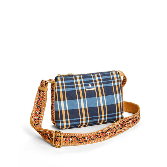Spartina Rosie Crossbody Kalalanta Plaid Navy