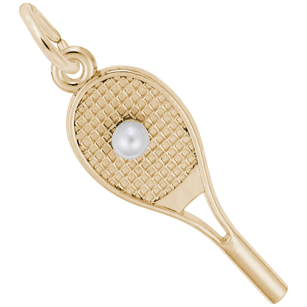 RQC 3947 Tennis Racquet with Pearl Charm
