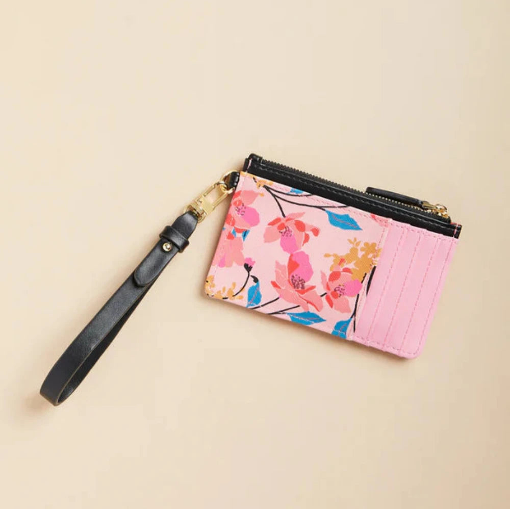 Spartina Slim Card Coinpurse Floral Stem