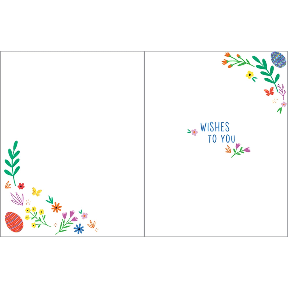Gina B Designs Easter Greeting Card - Bunny Wreath