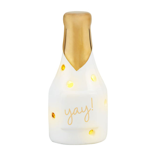 Mud Pie Champagne Light-Up Sitter