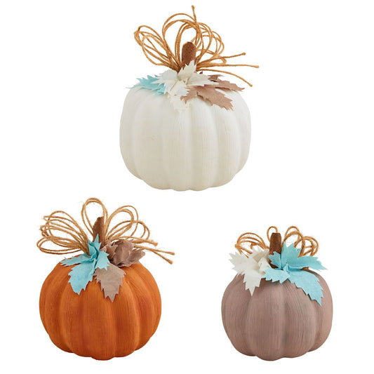 Mud Pie Pastel Pumpkin Sitter