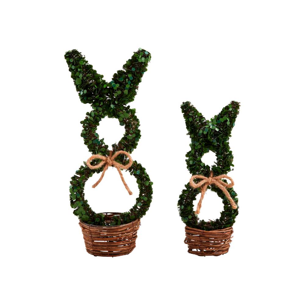 Mud Pie Boxwood Bunny Sitter