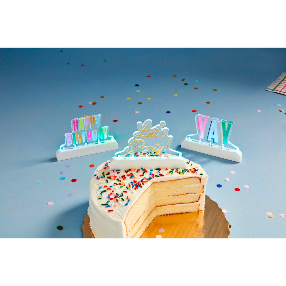 Mud Pie Happy Birthday Musical Led Cake Topper