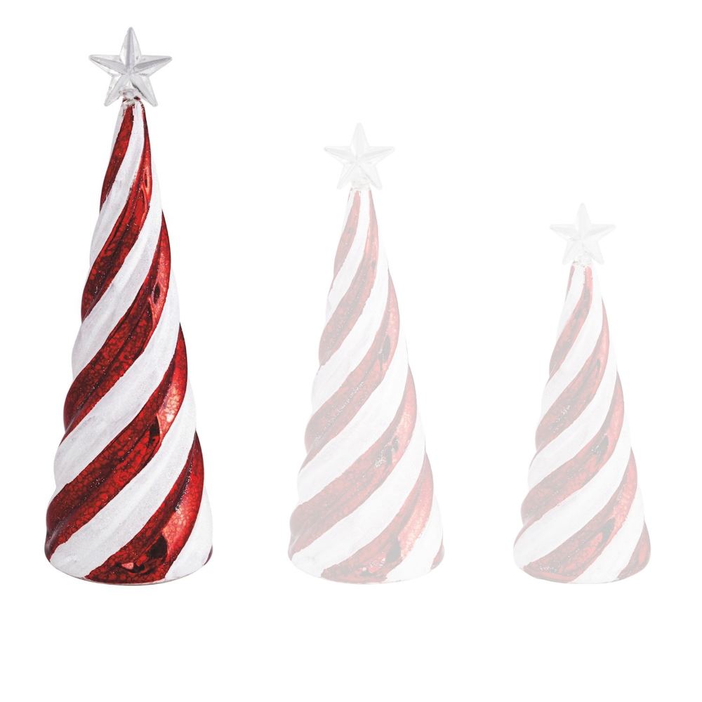 Mud Pie Candy Cane Glass Tree
