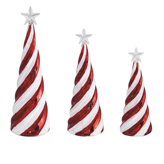 Mud Pie Candy Cane Glass Tree