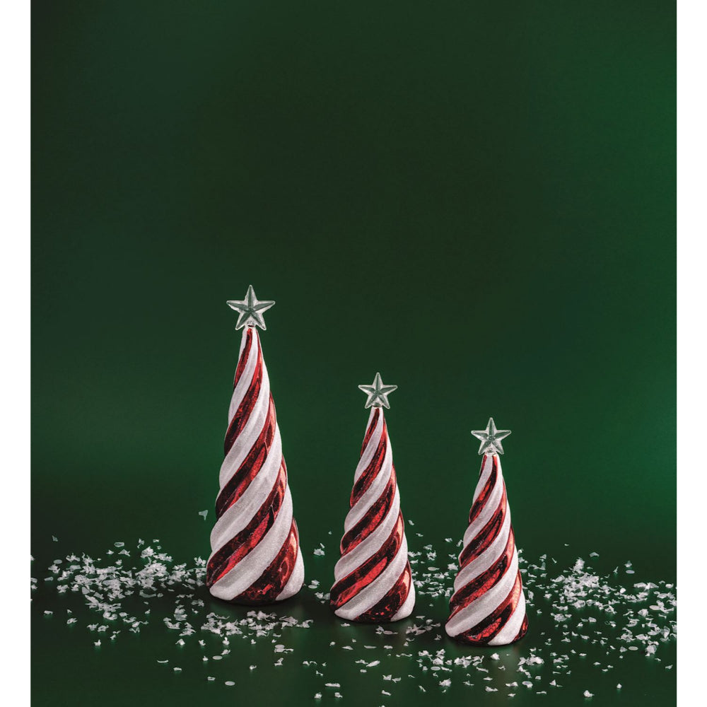 Mud Pie Candy Cane Glass Tree