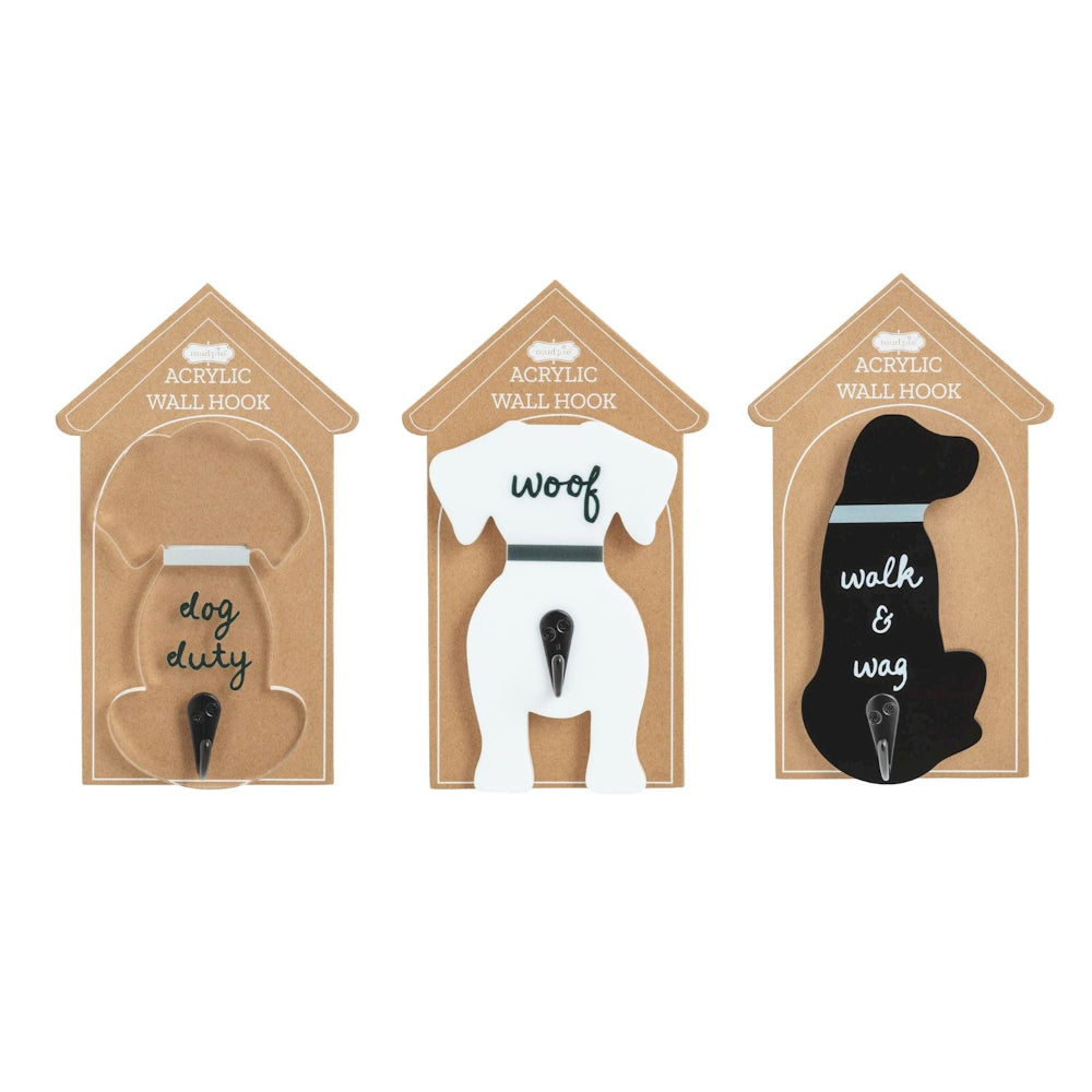 Mud Pie Acrylic Dog Hooks