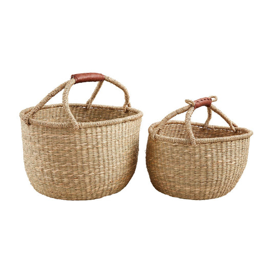 Mud Pie Wrapped Handle Basket