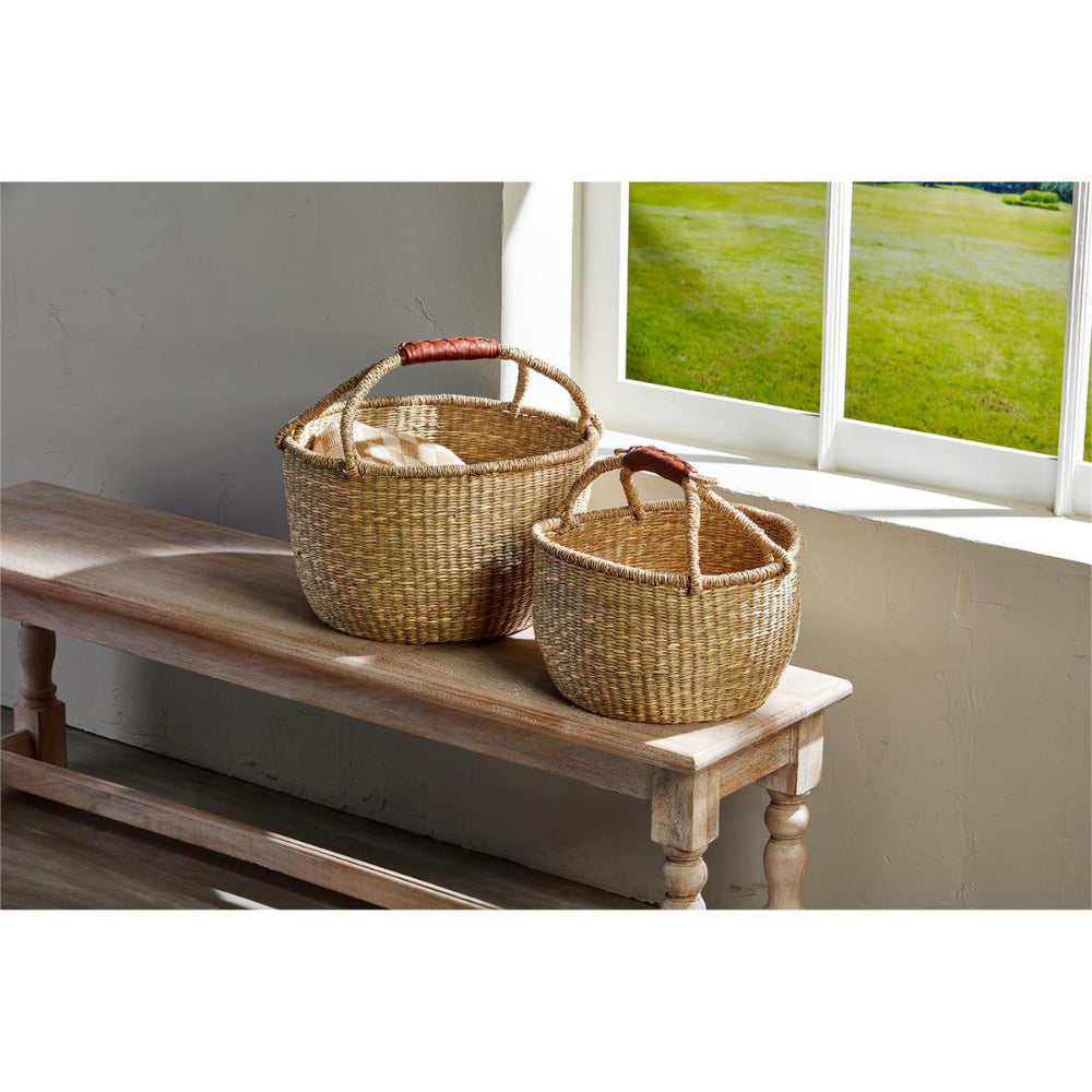 Mud Pie Wrapped Handle Basket