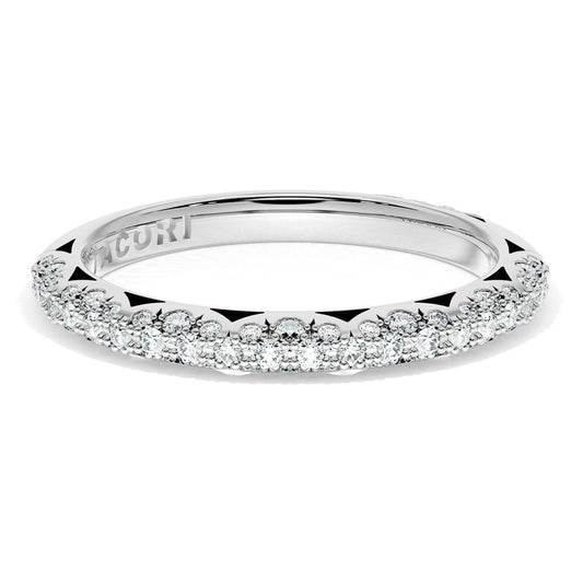 Tacori Founder's Collection 18k Gold French Pavé Diamond Wedding Band
