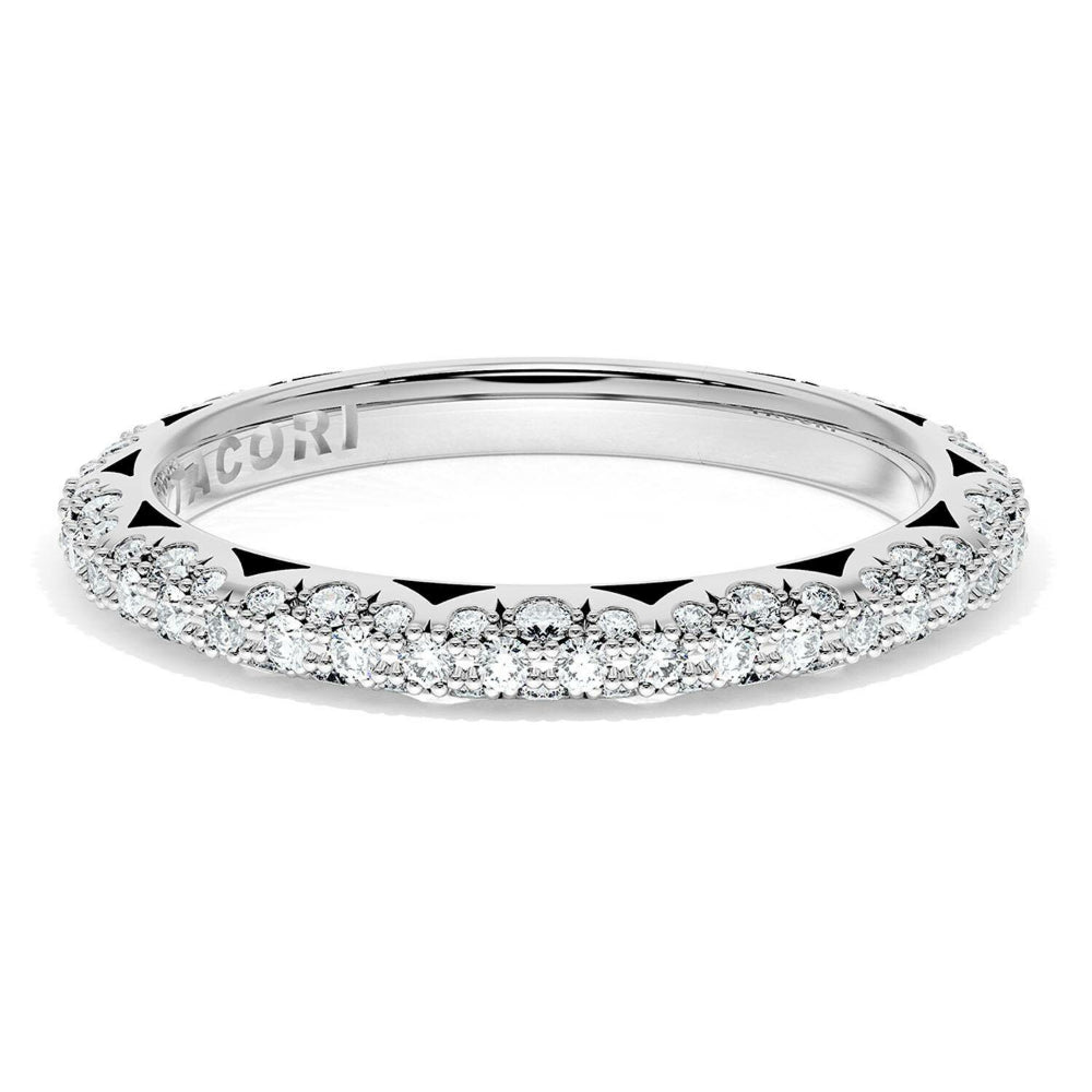 Tacori Founder's Collection Platinum French Pavé Diamond Wedding Band