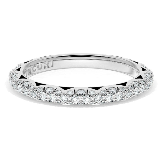 Tacori Founder's Collection Platinum French Pavé Diamond Wedding Band