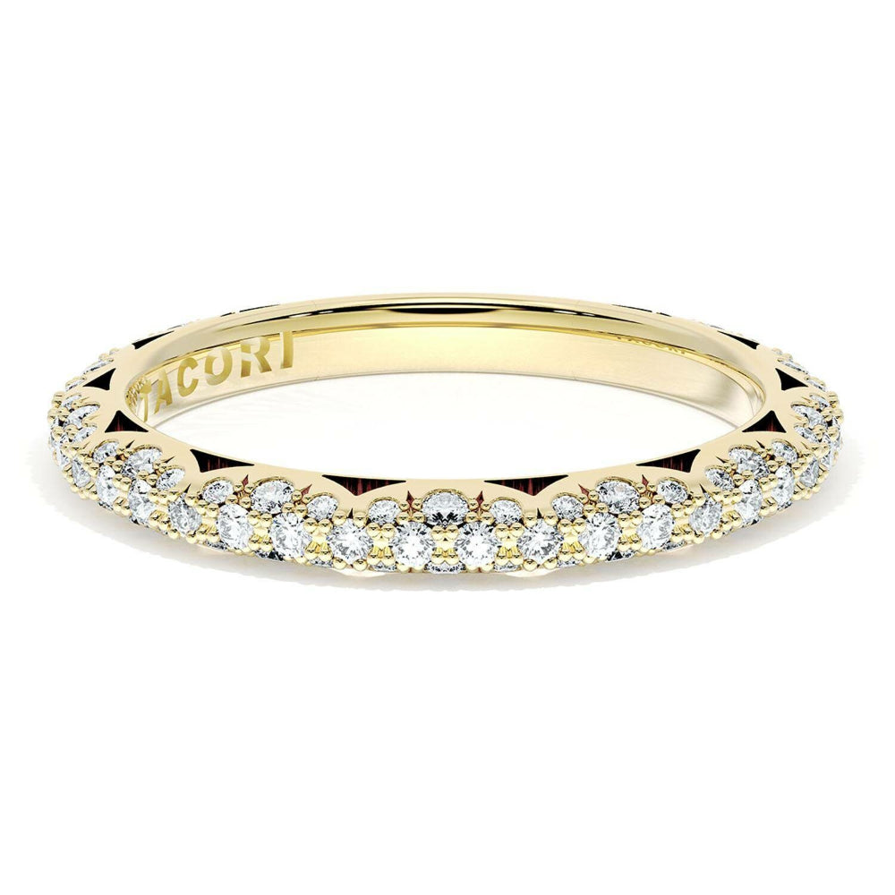 Tacori Founder's Collection 18k French Pavé Diamond Wedding Band