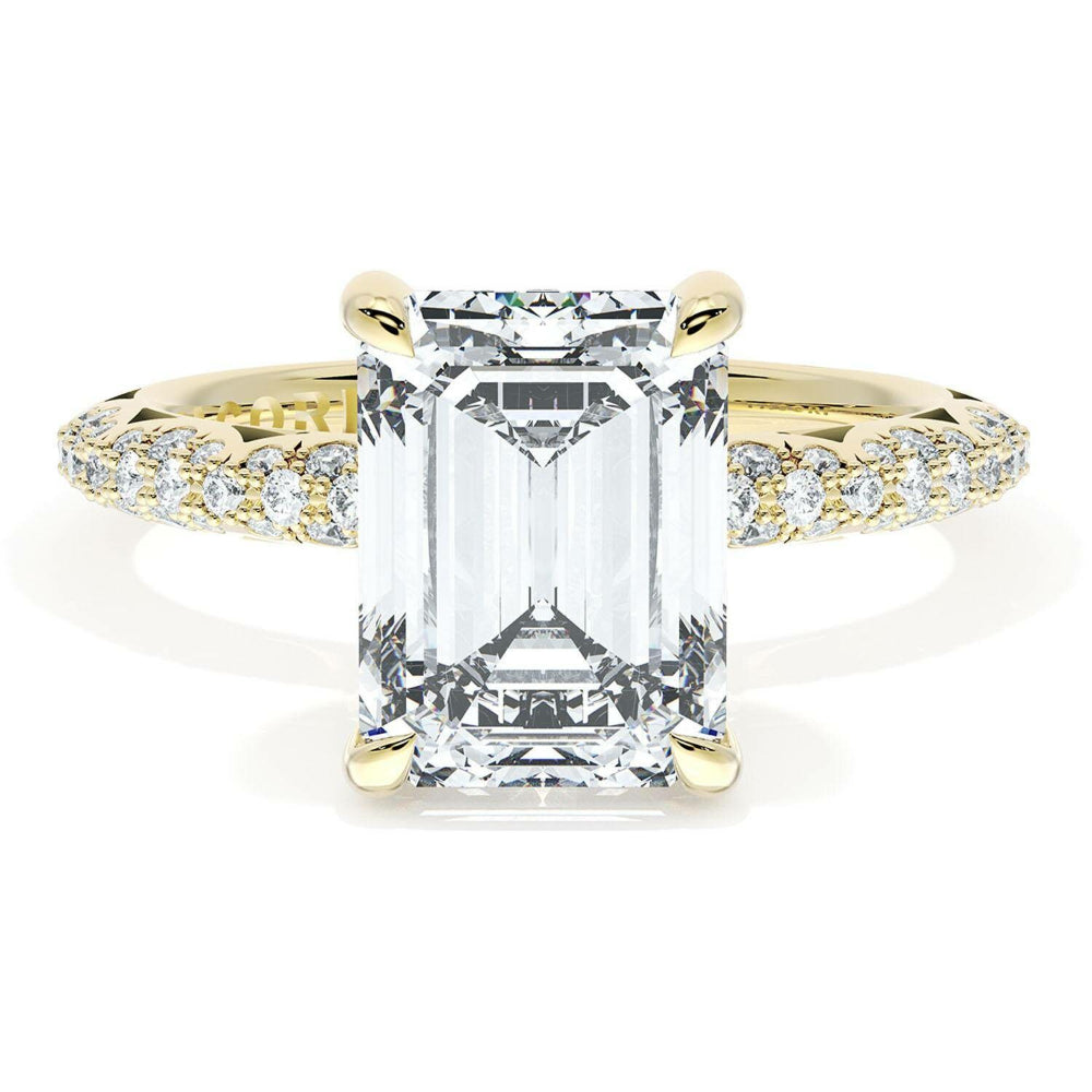 Tacori Founder's Collection 18k Emerald Bloom Engagement Ring