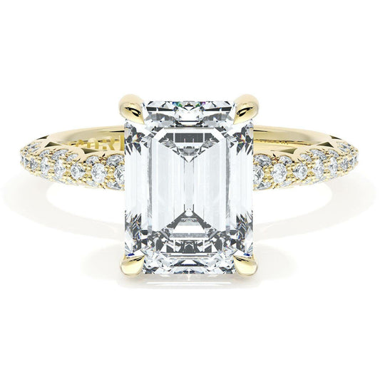 Tacori Founder's Collection 18k Emerald Bloom Engagement Ring