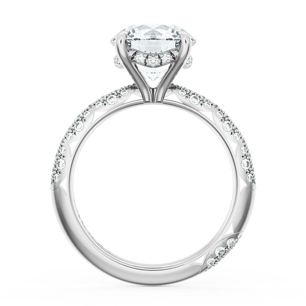 Tacori Founder's Collection Platinum Round Bloom Engagement Ring