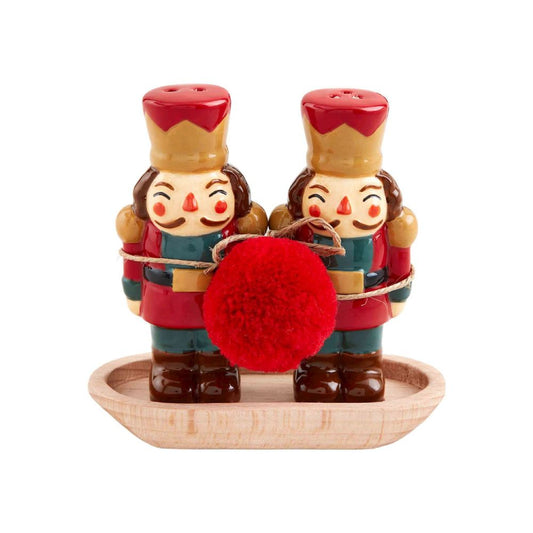 Mud Pie Nutcracker Salt & Pepper