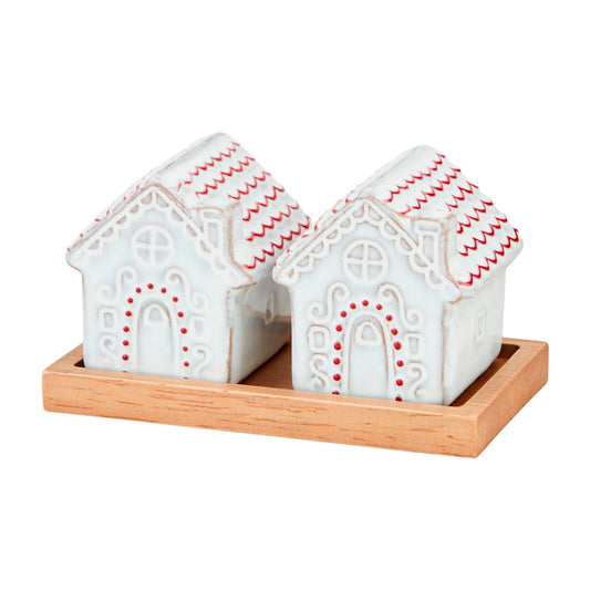 Mud Pie Gingerbread House Salt & Pepper Set